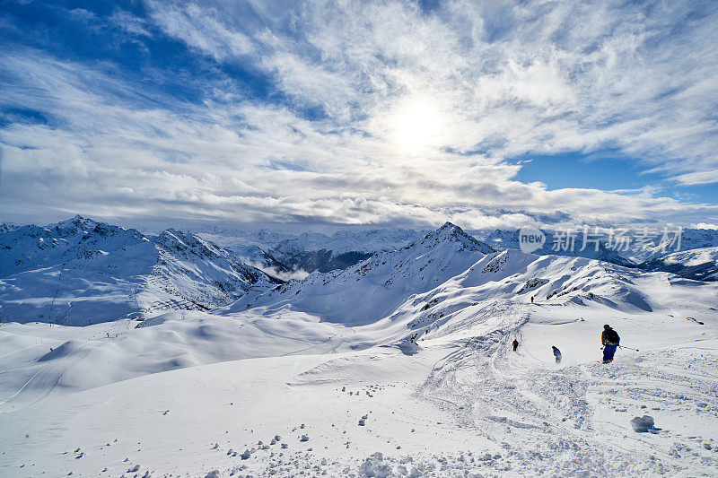 免费乘车滑雪Silvretta Montafon